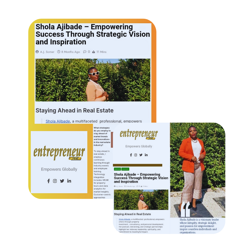 Shola Ajibade – Empowering Success Through Strategic Vision and Inspiration